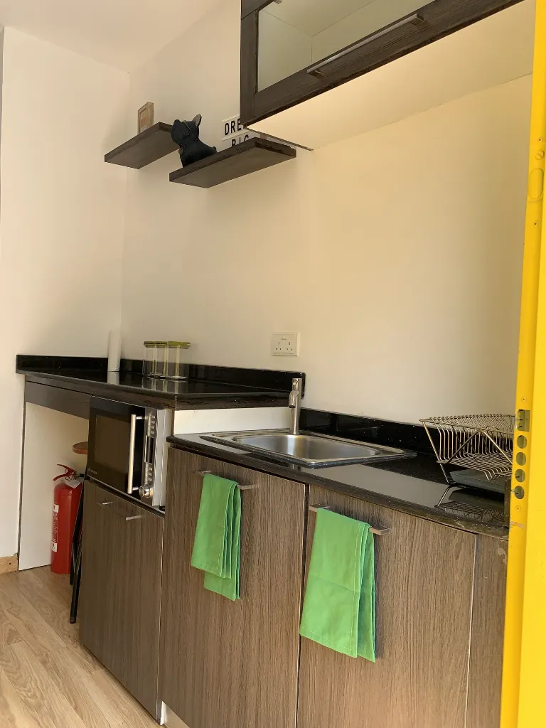 Canary Studio Kitchenette view.webp