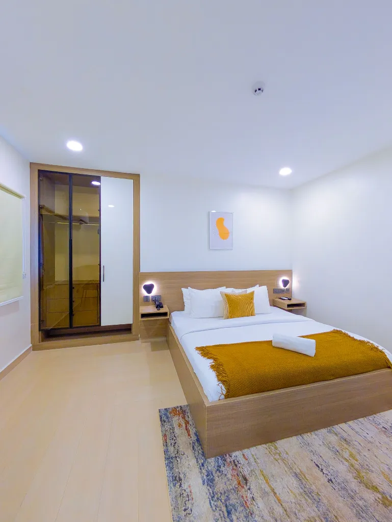 Room 201 Bedroom and Wardrobe view.webp