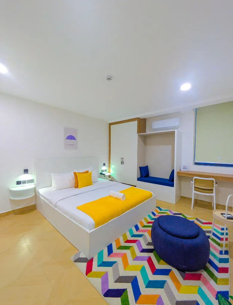 Room 102 Bedroom view with the Cozy Nook.webp